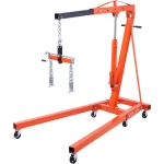 BENTISM 2T Folding Engine Crane Engine Hoist with Level 4400 lbs/2 ton Heavy-Duty Cherry Picker Shop Crane Oldable Engine Crane - Image 2