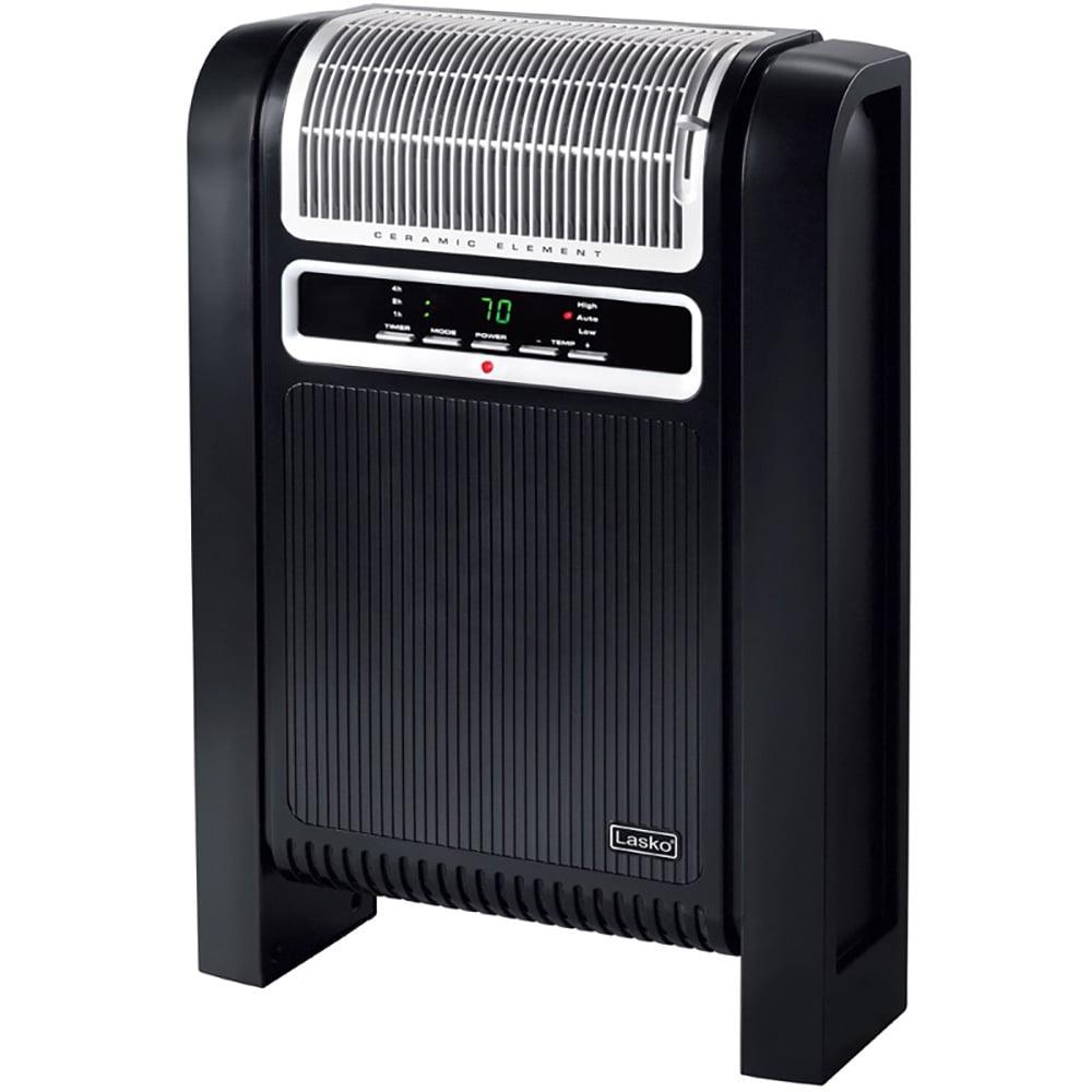 6EC16E3E-3C1D-9E6B-EBCC-3E4BDC9958F7 Lasko 6050 1500W Portable Digital Control Cyclonic Ceramic Space Heater, Black - Image 1