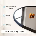 Metal Arch Full Length Mirror Floor Mirror Wall-Mounted - Image 30