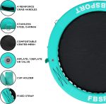 Inflatable Dock Floating Platform, 8ft Inflatable Water Hammock Floating Deck for Lake W/Cupholder, Round Floating Ring Float Ring, Pool Float Raft Lounger Island Platform Pad - Image 6