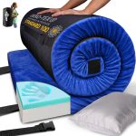 Thick Memory Foam Camping Pad Futon Mattress Full, Portable Floor Sleeping Mat Sleepover Guest Bed Roll Up Mattress for Indoor Outdoor Travel - Image 20