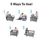 Graco Pack 'n Play Close2Baby Bassinet Playard Features Portable Bassinet Diaper Changer and More, Derby - Image 43