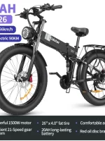 Eletric Bike for Adults, 750W Motor 48V 20Ah Removable Battery 26 Fat Tire Folding E-Bike Shimano 21-Speed MTB Cycling UL2849 - Image 7