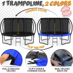 JUMPZYLLA 8FT Trampoline Outdoor with Enclosure for Kids - Image 6