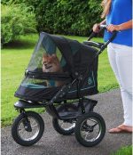 No-Zip NV Pet Stroller for Cats/Dogs, Zipperless Entry, Easy One-Hand Fold, Gel-Filled Tires, Plush Pad + Weather Cover Included, 3 colors - Image 19